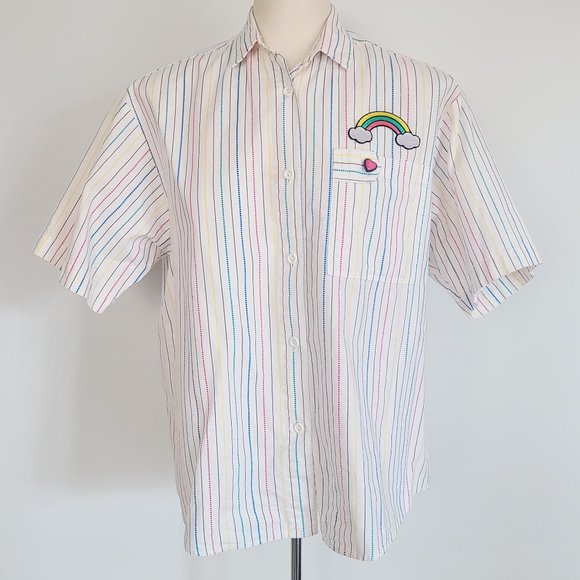 Refashioned Rainbow Blouse (M/L) - Picture 2 of 7